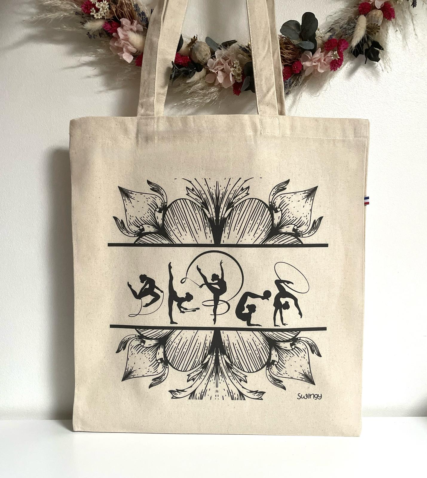 LE TOTE BAG "MADE IN FRANCE" modèle GYMNASTIQUE RYTHMIQUE N°2