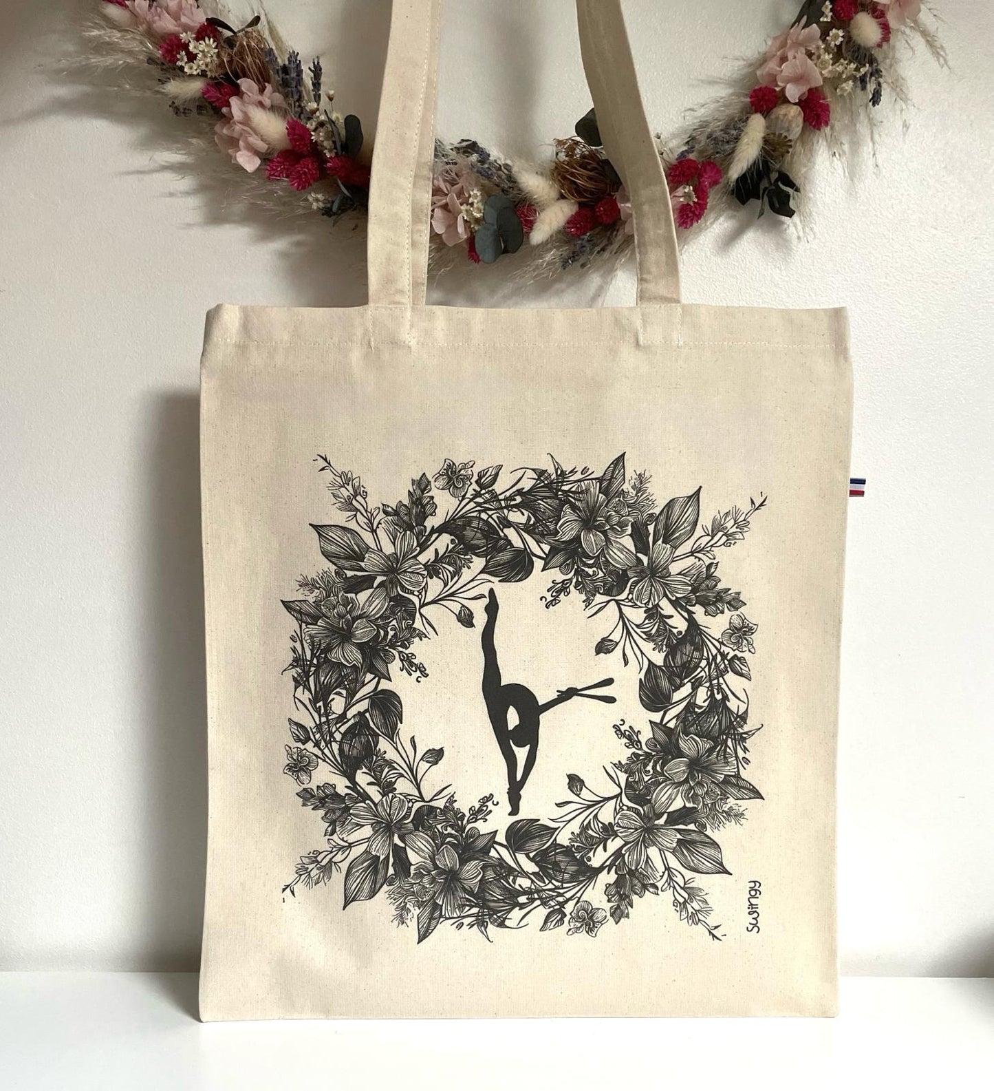 LE TOTE BAG "MADE IN FRANCE" modèle GYMNASTIQUE RYTHMIQUE N°1